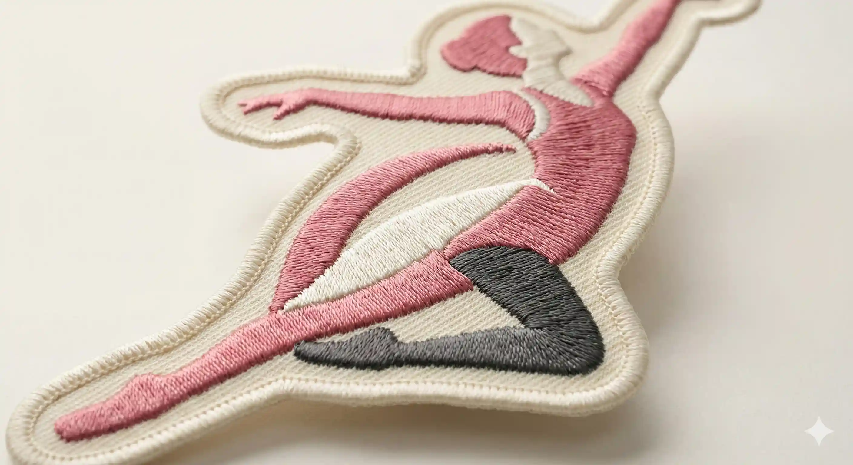Custom embroidered dance patch for studio jackets and competition bags